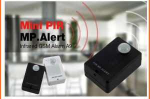 Mini Portable GSM Alarm A9 PIR MP ALERT PIR Sensor Motion Detector Anti-thief