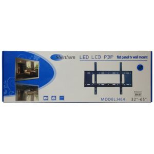 Επιτοίχια Σταθερή Βάση για Τηλεοράσεις LCD/LED 32-65 Ιντσών εώς 50kg Shorthorn H64