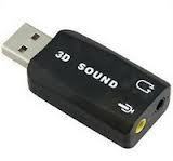 OEM Virtual 5.1 Channel USB Sound Card Adapter - Black