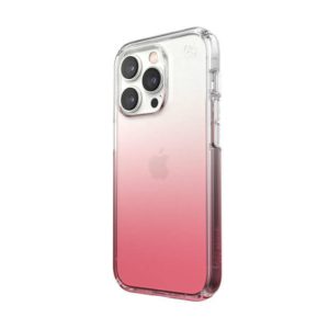 SPECK IPHONE 14 PRO CASE (150151-9509) PRESIDIO PERFECT CLEAR OMBRE (CLEAR/VINTAGE ROSE FADE)