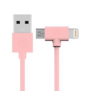 Charging Cable WK 2in1 I6/Micro Pink 1m AXE (250116)