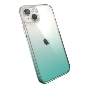 SPECK IPHONE 14 PLUS CASE (150122-9594) PRESIDIO PERFECT CLEAR OMBRE (CLEAR/FANTASY TEAL FADE)