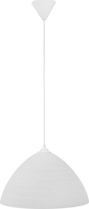Heronia Κρεμαστό Φωτιστικό GL-1010/35 Μονόφωτο Λευκό / Γυαλί Φ35 (02-0205)