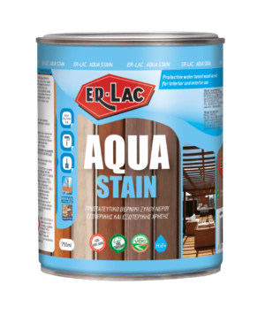 ER-LAC AQUA STAIN Άοσμο υδατοδιάλυτο προστατευτικό βερνίκι εμποτισμού ξύλου 2040 Λευκό (0.75 lt)