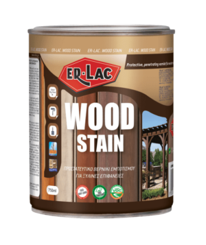 ER-LAC WOOD STAIN Διακοσμητικό και προστατευτικό βερνίκι εμποτισμού ξύλου 1021 Τροπικό Ξύλο (2.5 lt)