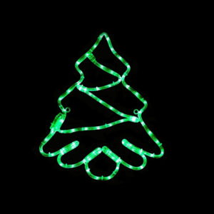 Aca Φωτιζόμενο Χριστουγεννιάτικο Διακοσμητικό Μεταλλικό Δεντράκι Φωτοσωλήνας 51 cm Εξωτερικού Χώρου Ρεύματος Πράσινο (ΧΤRΕΕLΕDG51)