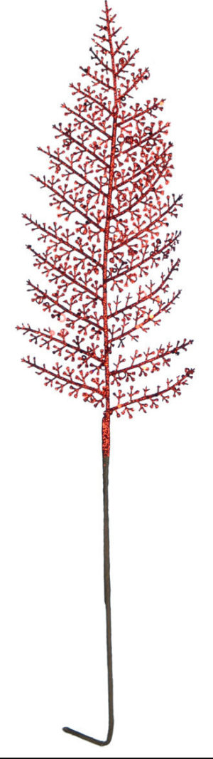 TnS Χριστουγεννιάτικο Διακοσμητικό Κεραμικό Κλαδί Φτέρης Μήκους 59 cm (04.ΕΥ14516-R)