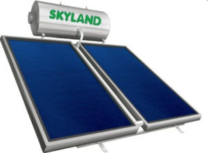 Cosmosolar Skyland GL Ηλιακός Θερμοσίφωνας 170 lt Glass Διπλής Ενέργειας με 3.1 τ.μ. Συλλέκτη