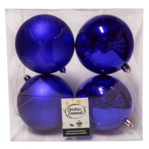 Πλαστική Μπάλα 10 cm Μπλε (σετ 6 τεμάχια) (04.ΤΒ-10004/ΒL)
