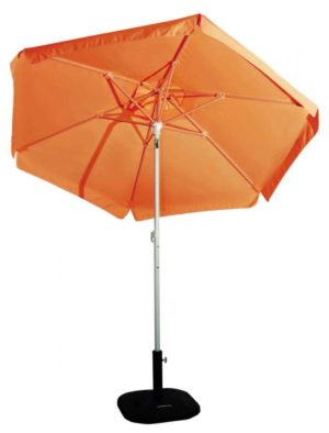 Ομπρέλα παραλίας ημιεπαγγελματική μεταλλική σταθερή 2,50m πορτοκαλί [#372-5480-2]