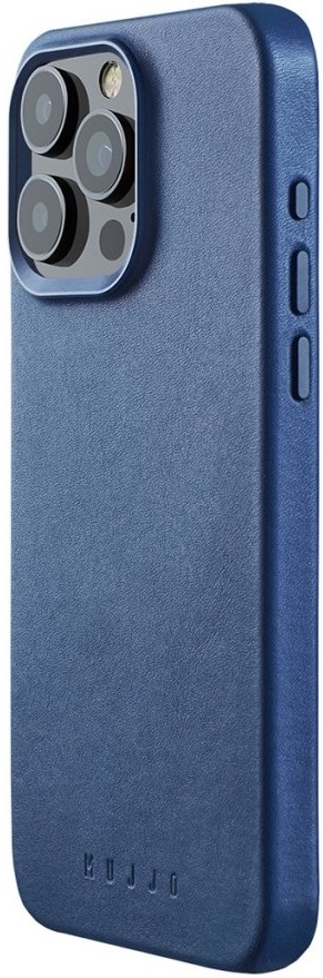 MUJJO Full Leather Case - Δερμάτινη Θήκη MagSafe - Apple iPhone 15 Pro Max - Monaco Blue (MUJJO-CL-041-BL) MUJJO-CL-041-BL