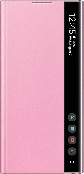 Official Samsung Clear View Cover - Θήκη Flip με Ενεργό Πορτάκι Samsung Galaxy Note 10 - Pink (EF-ZN970CPEGWW) 13013913