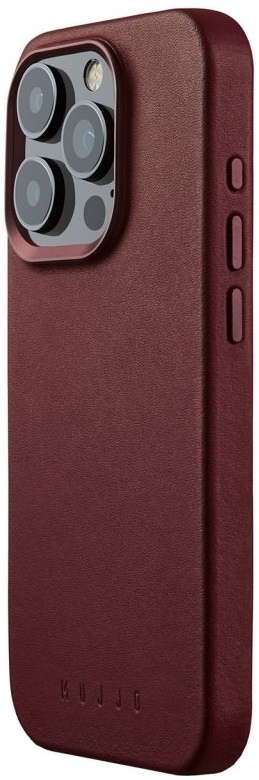 MUJJO Full Leather Case - Δερμάτινη Θήκη MagSafe - Apple iPhone 15 Pro - Burgundy (MUJJO-CL-039-BN) MUJJO-CL-039-BN