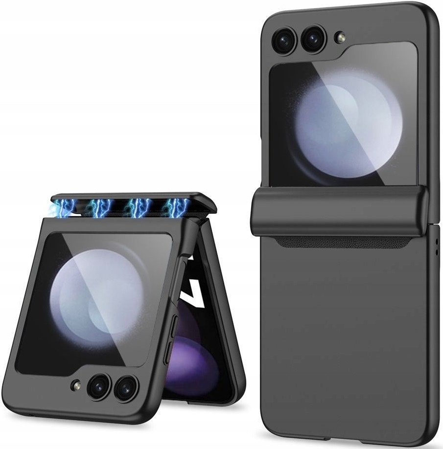 Tech-Protect Icon Magnetic - Σκληρή Θήκη με Ενσωματωμένο Αντιχαρακτικό Γυαλί Εξωτερικής Μικρής Οθόνης - Samsung Galaxy Z Flip5 - Black (9319456603811) 118175