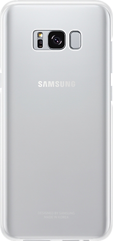 Samsung Official Ημιδιάφανη Σκληρή Θήκη Clear Cover Galaxy S8 Plus - Silver (EF-QG955CSEGWW) EF-QG955CSEGWW