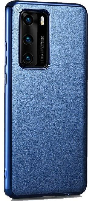 iCarer Grained Series Δερμάτινη Θήκη Huawei P40 - Royal Blue (XHP40001-BU) XHP40001-BU