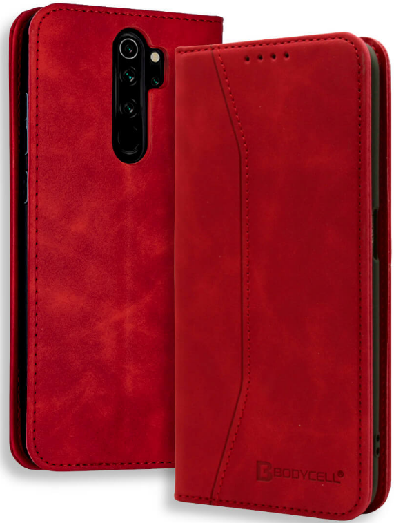 Bodycell Θήκη - Πορτοφόλι Xiaomi Redmi Note 8 Pro - Red (5206015059568) 04-00463
