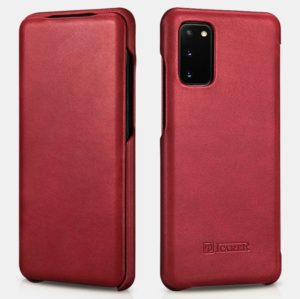 iCarer Vintage Series Curved Edge - Δερμάτινη Θήκη Samsung Galaxy S20 - Red (RS992012-RD) RS992012-RD