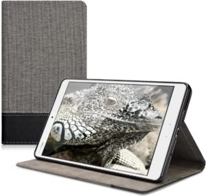 KW Θήκη Huawei MediaPad M3 8.4 - PU Leather and Canvas Protective Cover - Grey / Black (40749.02) 40749.02