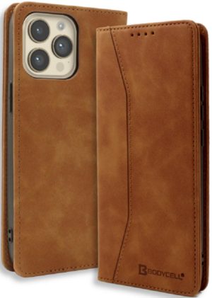 Bodycell Θήκη - Πορτοφόλι Apple iPhone 14 Pro - Brown (5206015014659) 04-01008