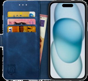 Rosso Element PU Θήκη Πορτοφόλι Apple iPhone 15 - Blue (8719246401312) 116167