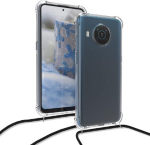 KWmobile Διάφανη Θήκη Σιλικόνης με Λουράκι Λαιμού Nokia X20 / X10 - Transparent (55597.03) 55597.03