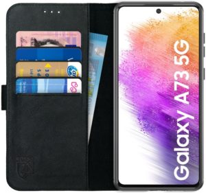 Rosso Deluxe Δερμάτινη Θήκη Πορτοφόλι Samsung Galaxy A73 5G - Black (8719246343582) 116178