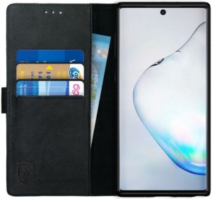 Rosso Deluxe Δερμάτινη Θήκη Πορτοφόλι Samsung Galaxy Note 10 - Black (8719246206009) 94706
