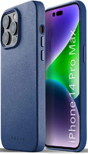 MUJJO Full Leather Case - Δερμάτινη Θήκη MagSafe - Apple iPhone 14 Pro Max - Blue (MUJJO-CL-029-BL) MUJJO-CL-029-BL