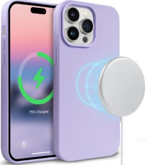 Crong Color Magnetic Θήκη MagSafe Premium Σιλικόνης Apple iPhone 14 Pro Max - Purple (CRG-COLRM-IP1467P-PRP) CRG-COLRM-IP1467P-PRP