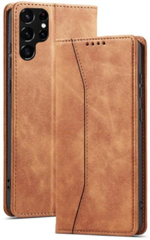 Bodycell Θήκη - Πορτοφόλι Samsung Galaxy S22 Ultra 5G - Brown (5206015058431) 04-00350