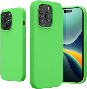 KWmobile Soft Flexible Rubber Cover - Θήκη Σιλικόνης Apple iPhone 14 Pro - Lime Green (59073.159) 59073.159