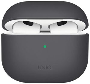 Uniq Lino Hybrid Case - Σκληρή Θήκη για AirPods 3rd Gen - Grey (UNIQ-AIRPODS(2021)-LINOGRY) UNIQ-AIRPODS(2021)-LINOGRY