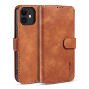 Θήκη iPhone 12 mini DG.MING Retro Style Wallet Leather Case-Brown MPS14729