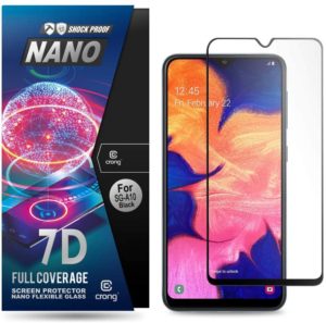 Crong 7D Nano Flexible Glass - Fullface Αντιχαρακτικό Υβριδικό Γυαλί Οθόνης Samsung Galaxy A10 - Black - 0.3mm (CRG-7DNANO-SGA10) CRG-7DNANO-SGA10