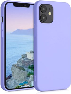 KWmobile Θήκη Σιλικόνης Apple iPhone 12 mini - Soft Flexible Rubber Cover - Light Lavender (52711.139) 52711.139