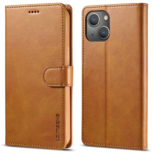 Θήκη iPhone 15 Plus LC.IMEEKE Wallet leather stand Case-Brown MPS15932