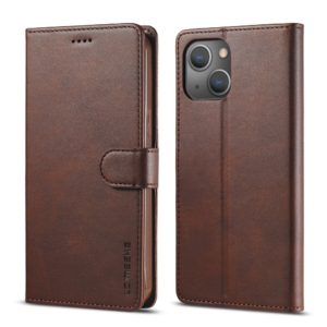 Θήκη iPhone 13 LC.IMEEKE Wallet leather stand Case-coffee MPS15281