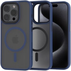 Spacecase Hybrid MagSafe - Σκληρή Ημιδιάφανη Θήκη MagSafe - Apple iPhone 15 Pro - Dark Blue (5905719103200) 119433