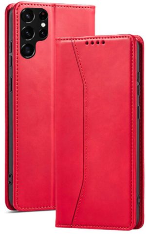 Bodycell Θήκη - Πορτοφόλι Samsung Galaxy S22 Ultra 5G - Red (5206015058493) 04-00356