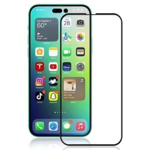AMORUS Tempered Glass 3D Full Cover for iPhone 14 Pro Max-black MPS15688