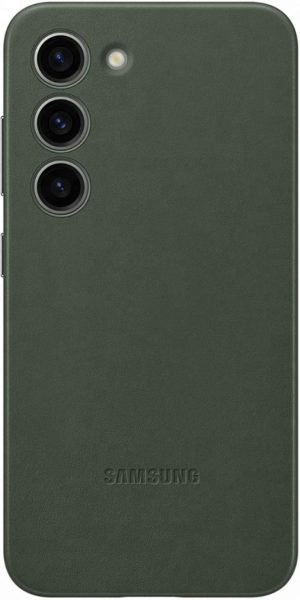 Official Samsung Leather Cover - Δερμάτινη Θήκη Samsung Galaxy S23 - Green (EF-VS911LGEGWW) 13020300