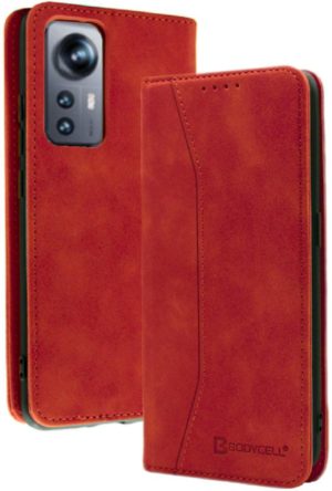 Bodycell Θήκη - Πορτοφόλι Xiaomi 12 / 12X - Red (5206015059339) 04-00440
