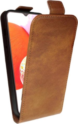 Rosso Element Vertical Flip Case - Flip Θήκη Πορτοφόλι Samsung Galaxy A14 - Brown (8719246406829) 116356