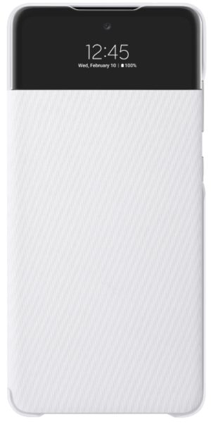 Official Samsung S View Wallet Cover - Θήκη Flip με Ενεργό Πορτάκι - Samsung Galaxy A72 - White (EF-EA725PWEGEE) 13016251