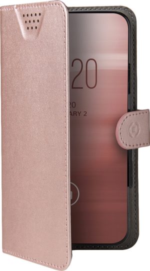 Celly Case Wally One - Universal Θήκη - Πορτοφόλι για Smartphones / Κινητά 4.5 - 5.0 - XL - Pink (WALLYONEXLPK) 13012889