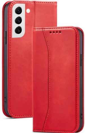 Bodycell Θήκη - Πορτοφόλι Samsung Galaxy S22 5G - Red (5206015058691) 04-00376