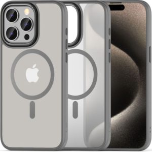 Tech-Protect MagMat 2 - Σκληρή Ημιδιάφανη Θήκη MagSafe - Apple iPhone 15 Pro Max - Matte Titanium (5906302307975) 119972