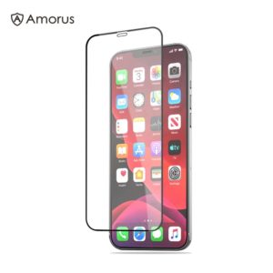 Tempered Glass Full Cover AMORUS for iphone 12/12 Pro 6.1 -Black MPS14769
