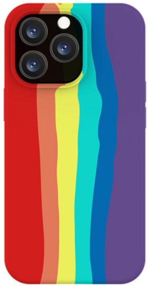 Vivid Silicone Cover - Θήκη Σιλικόνης Apple iPhone 13 Pro - Rainbow (VISILI197RAINBOW) 13017671